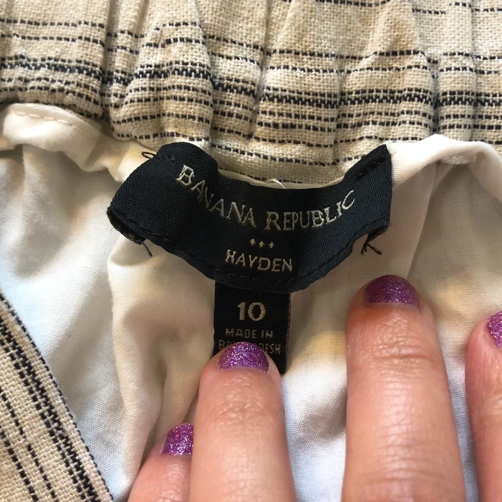 Banana republic Hayden cropped linen pants